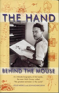 Book cover showing Ub Iwerks Drawing Mickey Mouse