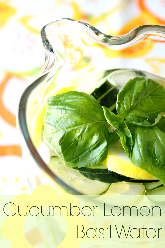 Domesticity and Doctrine Summer Refreshment Cucumber Lemon Basil Water