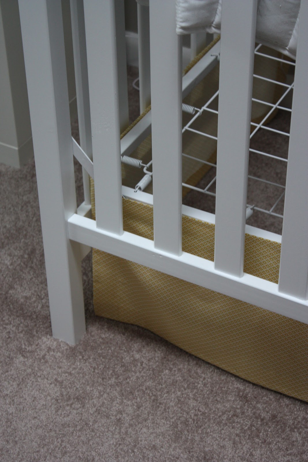 A Simple Kind of Life How To Make a No Sew Crib Skirt