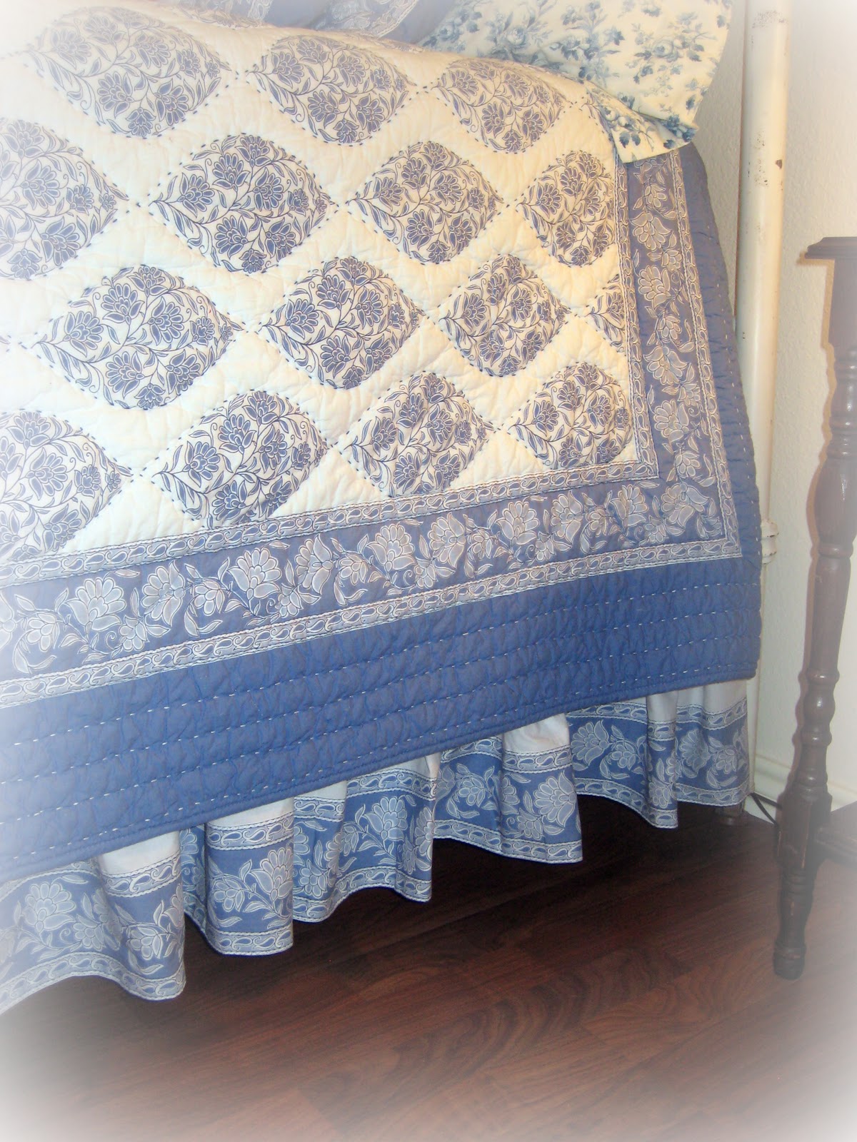 Grace Leads Me Home Sewing Straight Seams A Bedskirt