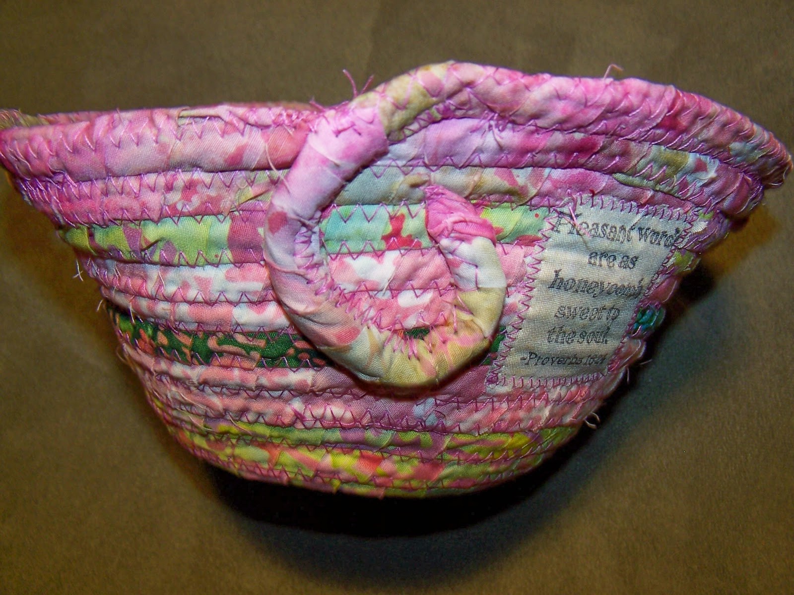 Julie Bagamary Art Easter Basket Fabric Wrapped