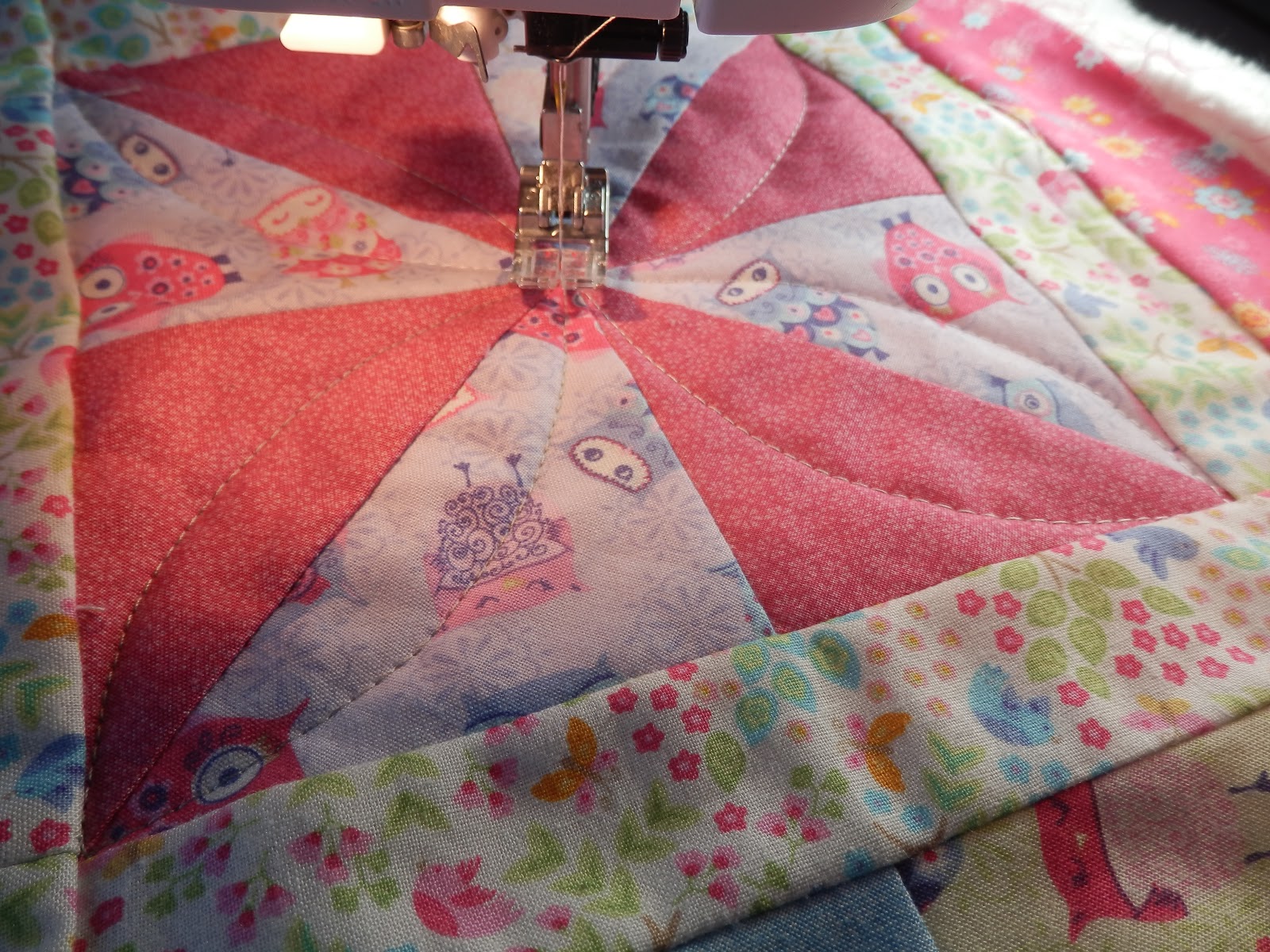 Pin Fiddle Quilts Nearly done on a dark day.