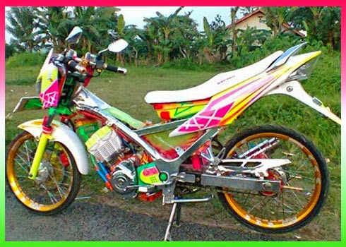 Modifikasi New Satria FU 150 Airbrush