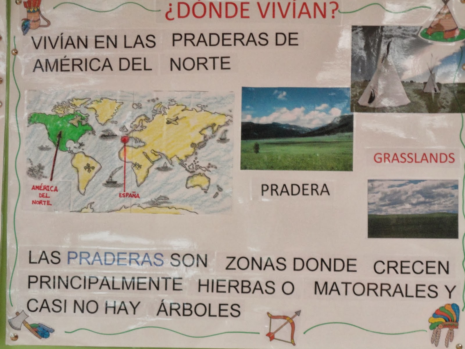 BLOG EDUCACION INFANTIL CEIP VIRGEN DEL MONTE ¿DÓNDE VIVÍAN LOS INDIOS?