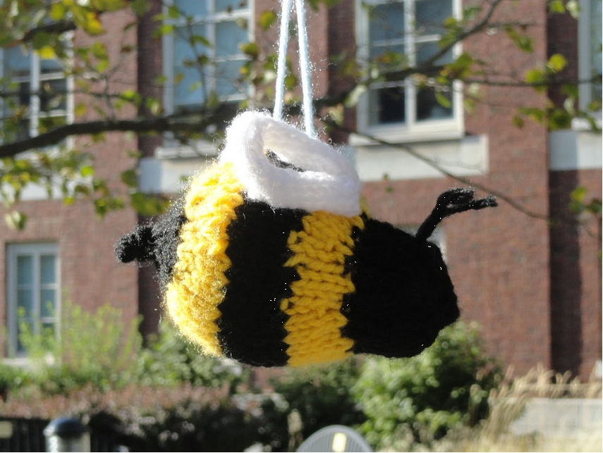 yellow jacket stuffed animal