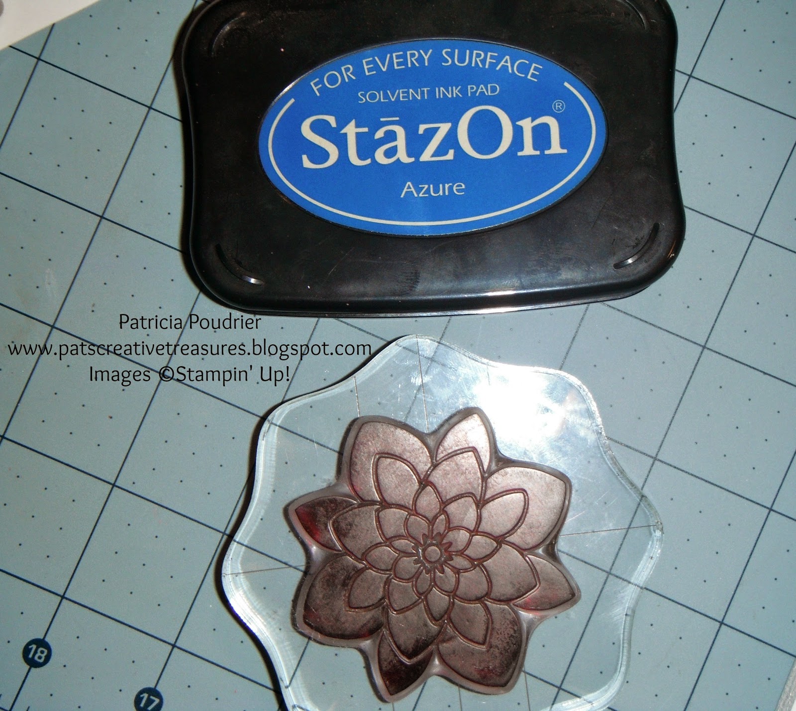 Pat's Creative Treasures Stamping On A Wood Frame StepByStep Tutorial