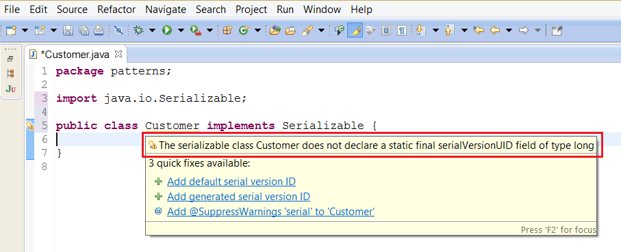 61 How To Generate Serialversionuid How Serialversionuid Generate To