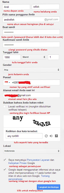 Cara membuat email gmail indonesia