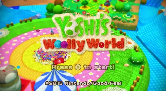 Novos vídeos de jogabilidade de Yoshi's Woolly World; tela-título, embate contra boss, e mais Imagem