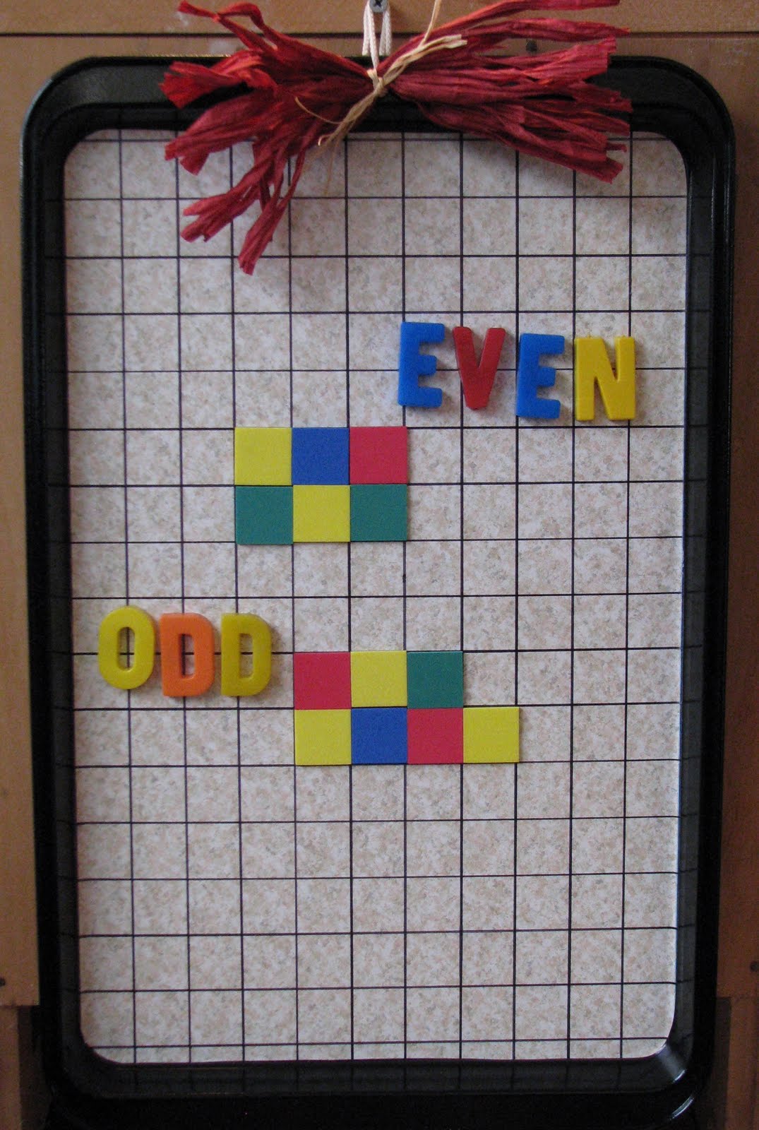 love2learn2day Make a Cookie Sheet Math Board (and recycle!)