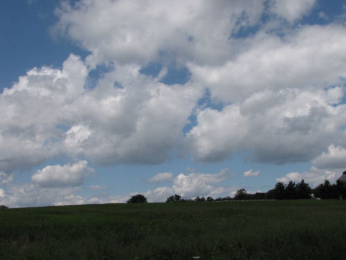 blue sky with clouds