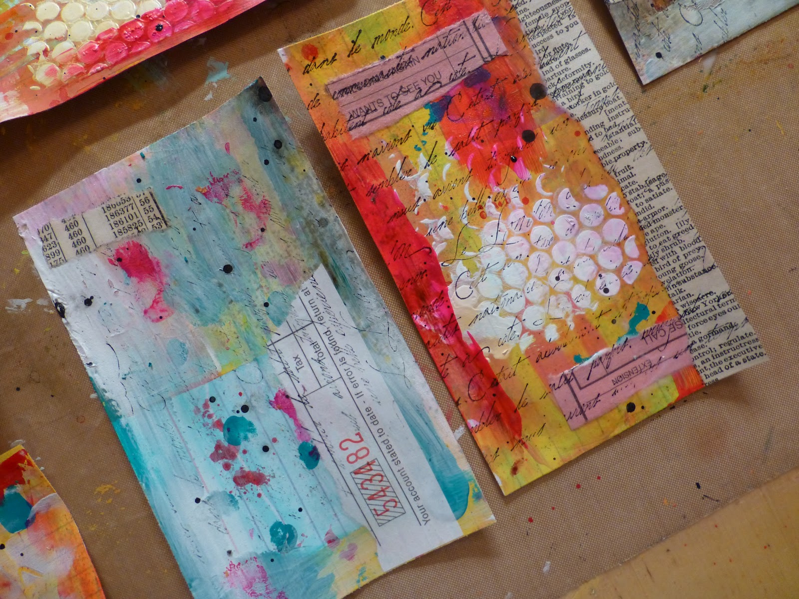 Made by Nicole Mixed Media Backgrounds Tutorial