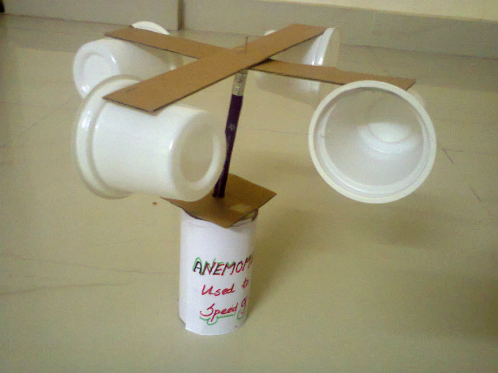 Creative of rainy. anemometer.