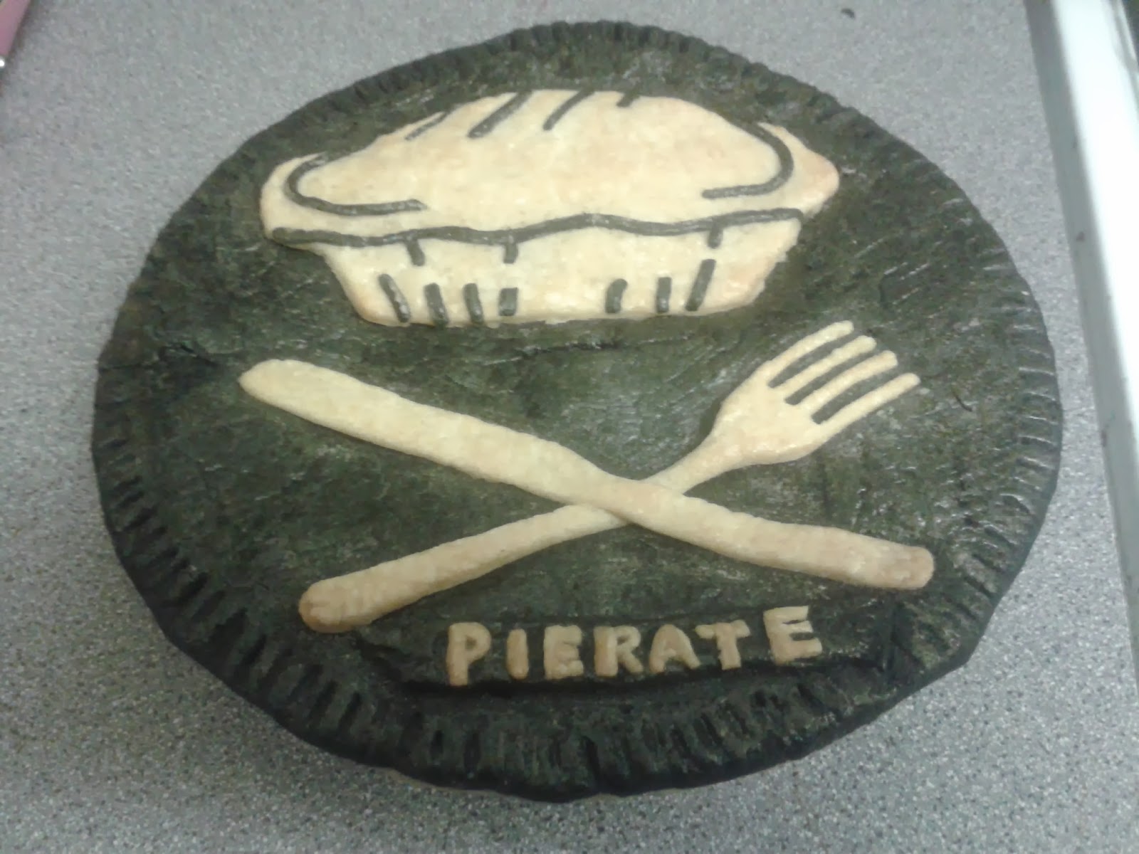 Nice Pie's Pierate Logo Pie - Pre-Cooking