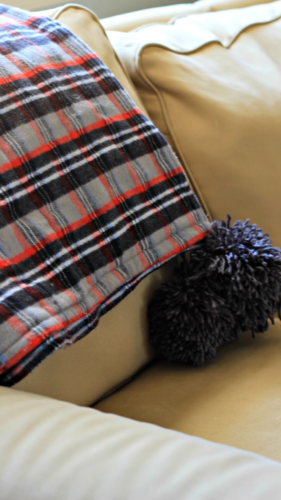 DIY Flannel Throw Blanket Days of Chalk and Chocolate