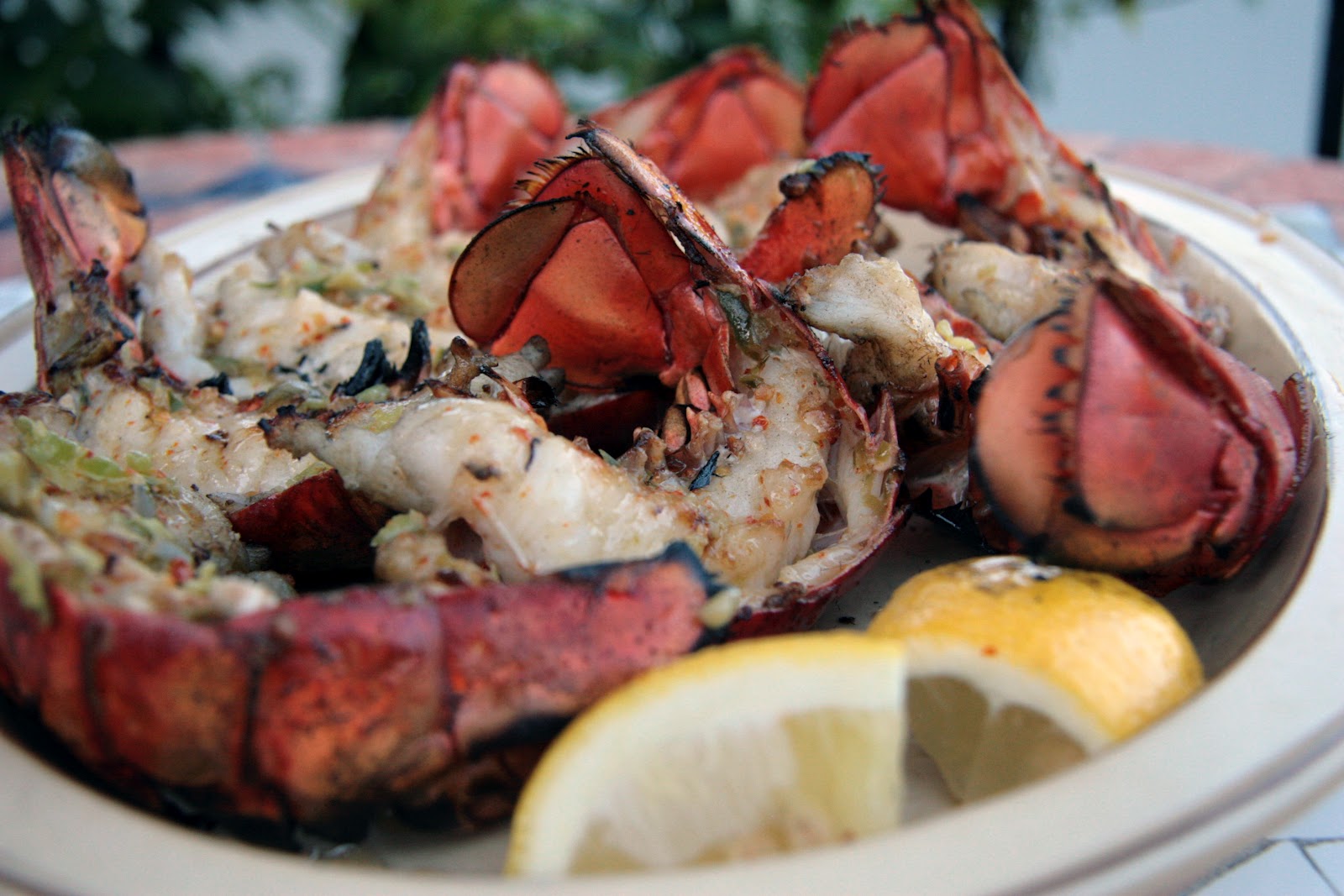 Charcoal Grilled Lobster Tails Local Food Rocks