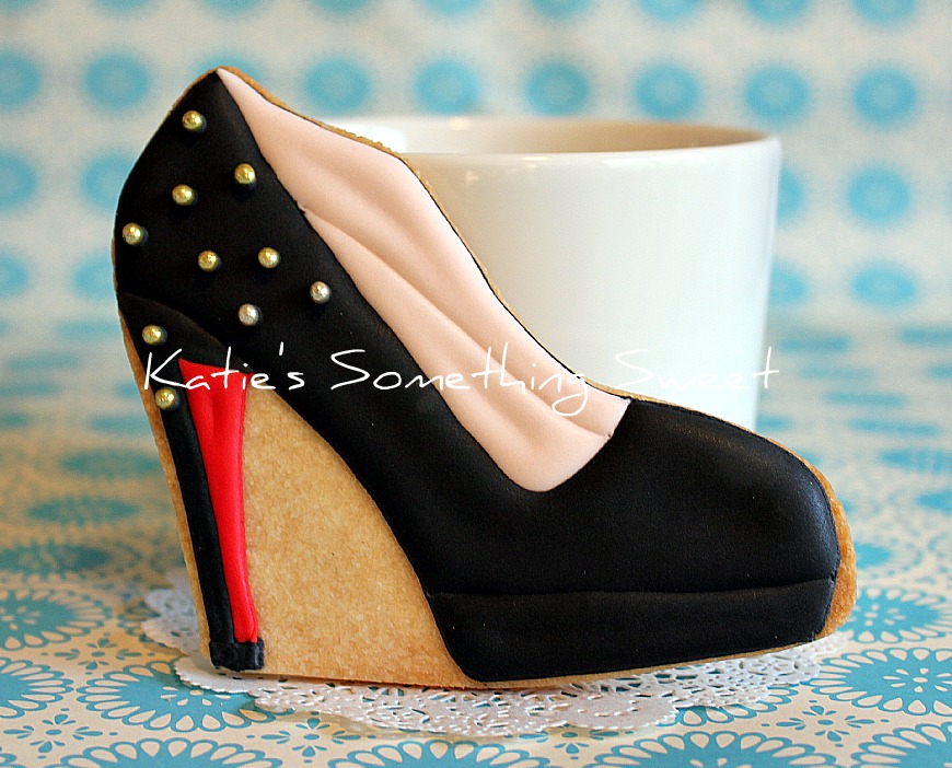 {Katie's Something Sweet} Designer Shoe Cookies Christian Louboutin