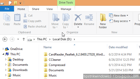 cara menampilkan dan menghilangkan ribbon di file explorer windows 8.1 cara menampilkan dan menghilangkan ribbon di file explorer windows 8.1