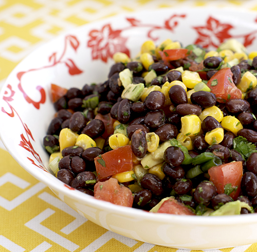 Southwestern black bean salad