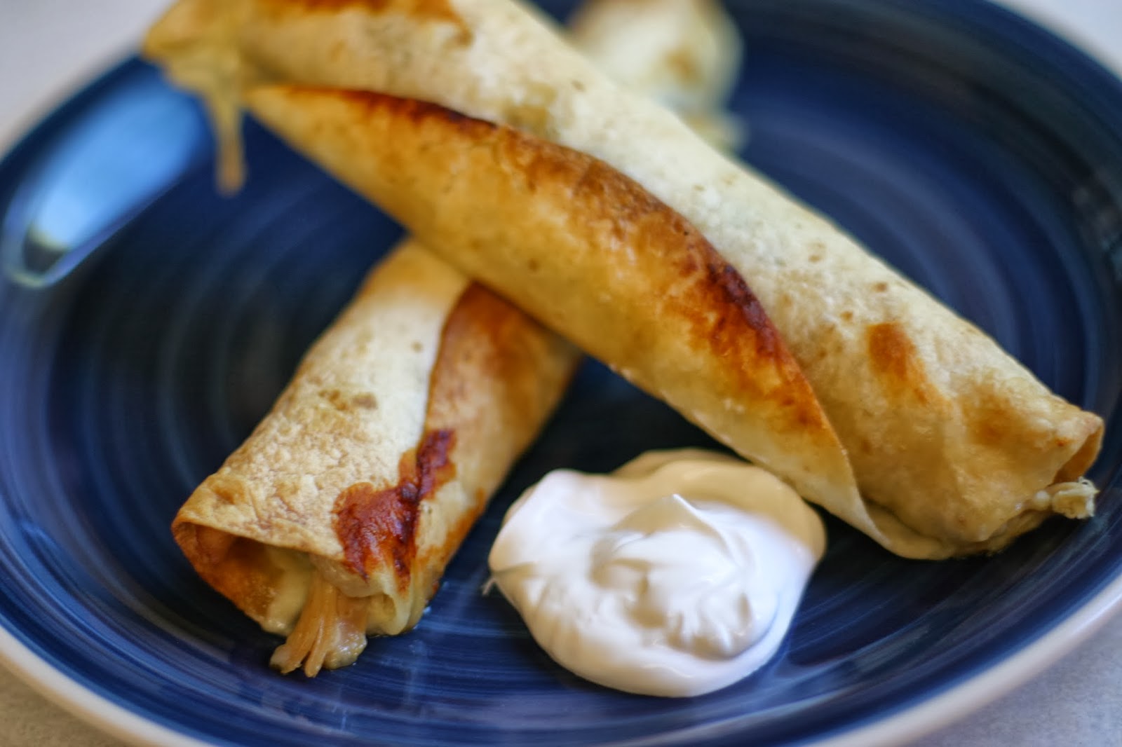 The Joy's of Kitchen Creations: Baked Chicken and Spinach Flautas