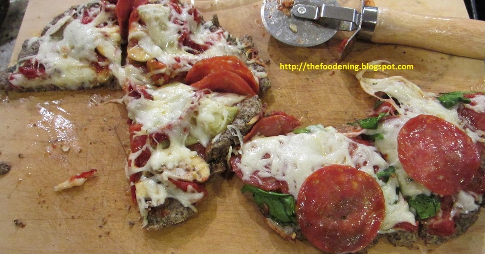The Foodening AlmondFlax Pizza Crust (wheatfree)