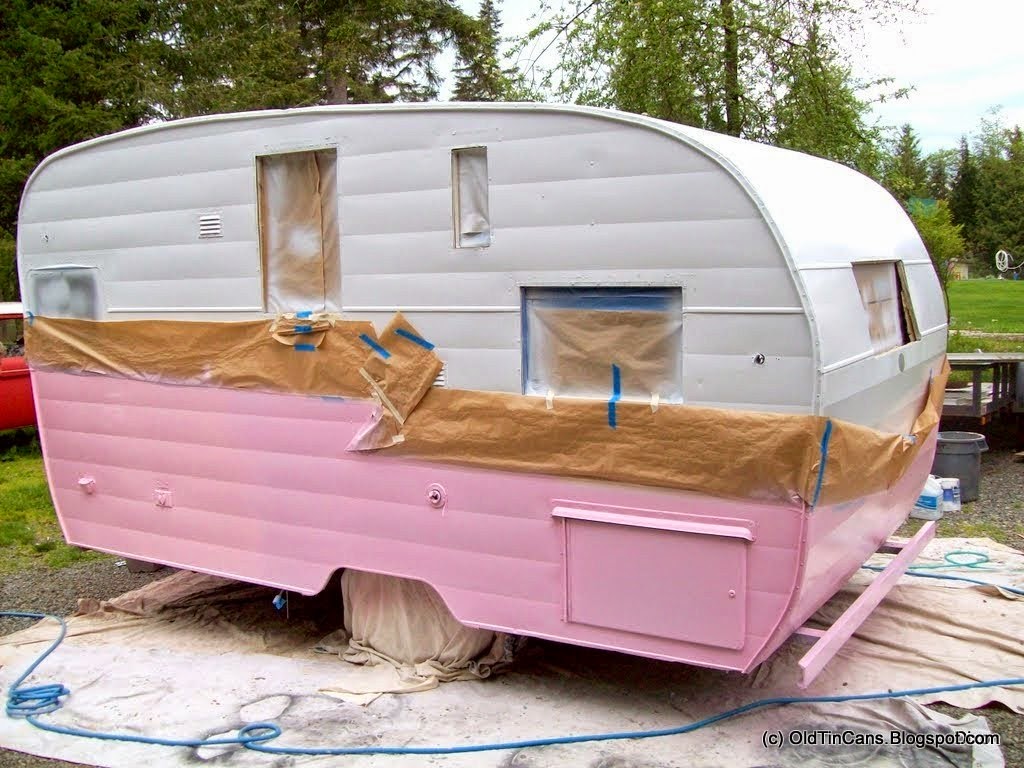 Vintage Travel Trailers 1964 Shasta Exterior Paint