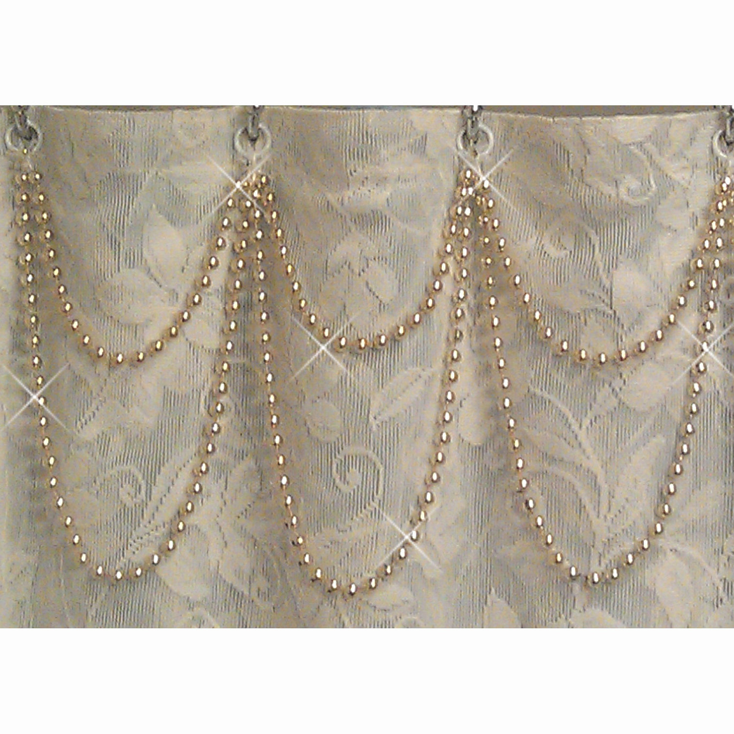 Shadez of Michelle Shower Curtain Bling Gold Pearl