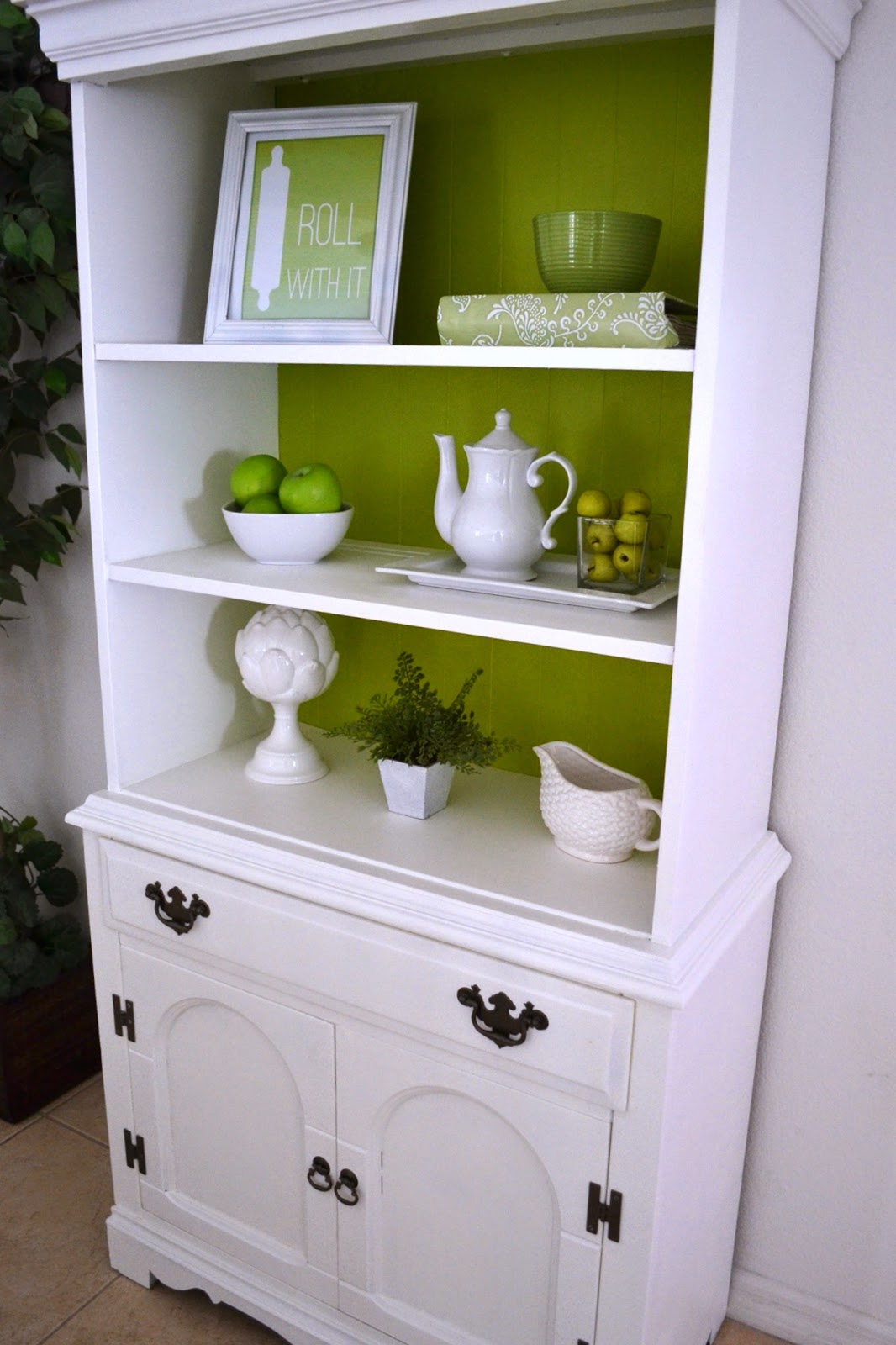 It's A Mom's World Kitchen Hutch Makeover Reveal