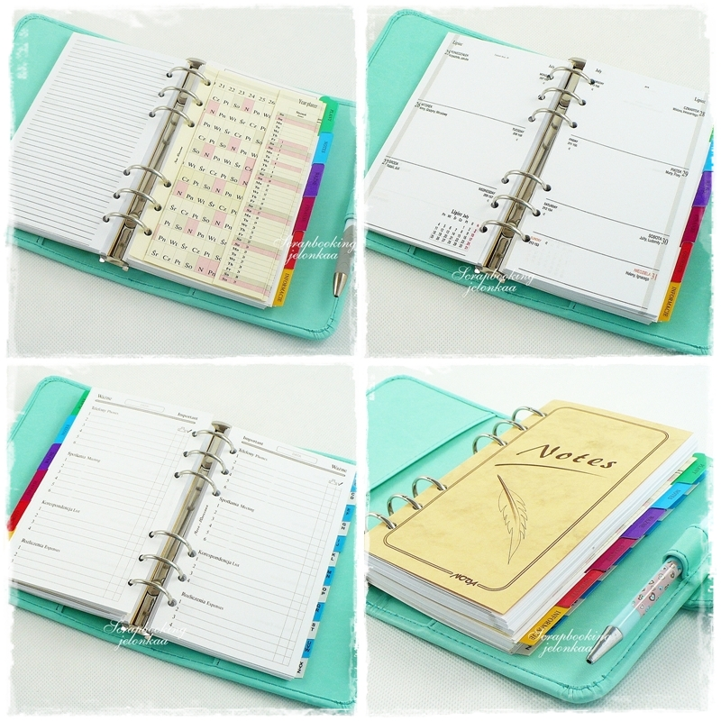 jelonkaa 609. Sprzedam organizer planer kalendarz miętowy