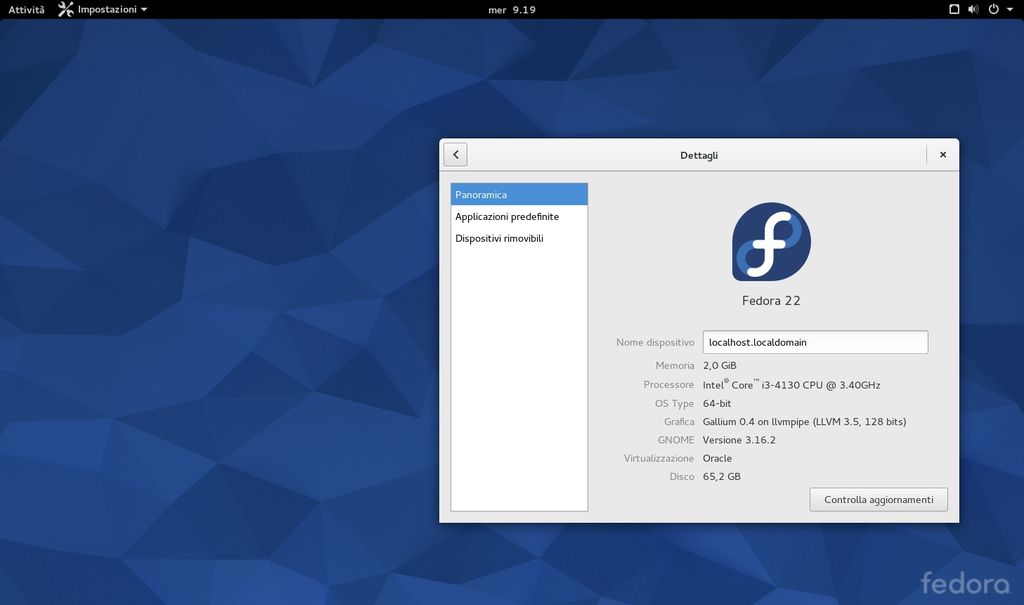 Fedora 22 