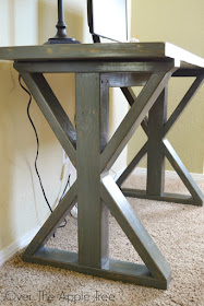 DIY Wood Desk, Over The Apple Tree