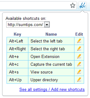 create keyboard shortcut to paste text in web browse