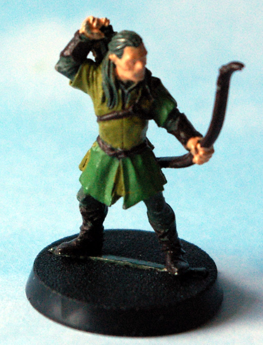 Painted Figures Older Citadel and GW Miniatures Painting Legolas Part 3