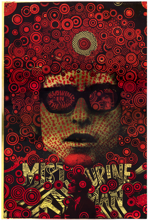 Blowing In The Mind Martin Sharp S 1967 Bob Dylan Poster