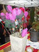 Rosas de tela (rosas tejido)