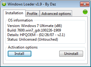 Ativador Windows 7 Uloader 6.0.0