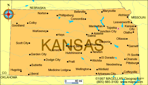 Breathtaking printable map of kansas | Derrick Website