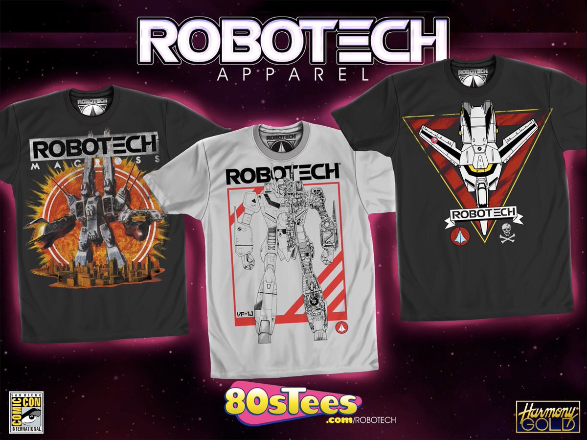 THE (unofficial) ROBOTECH REPORTER: NEW ROBOTECH T-SHIRT'S FROM 80
