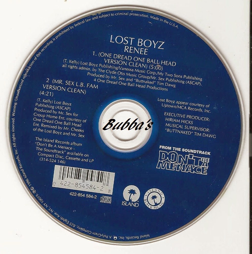 BabyBubba's Stash Lost Boyz Renee Don't Be A Menace The Soundtrack. BabyBubba's Stash Lost Boyz Renee Don't Be A Menace The Soundtrack.