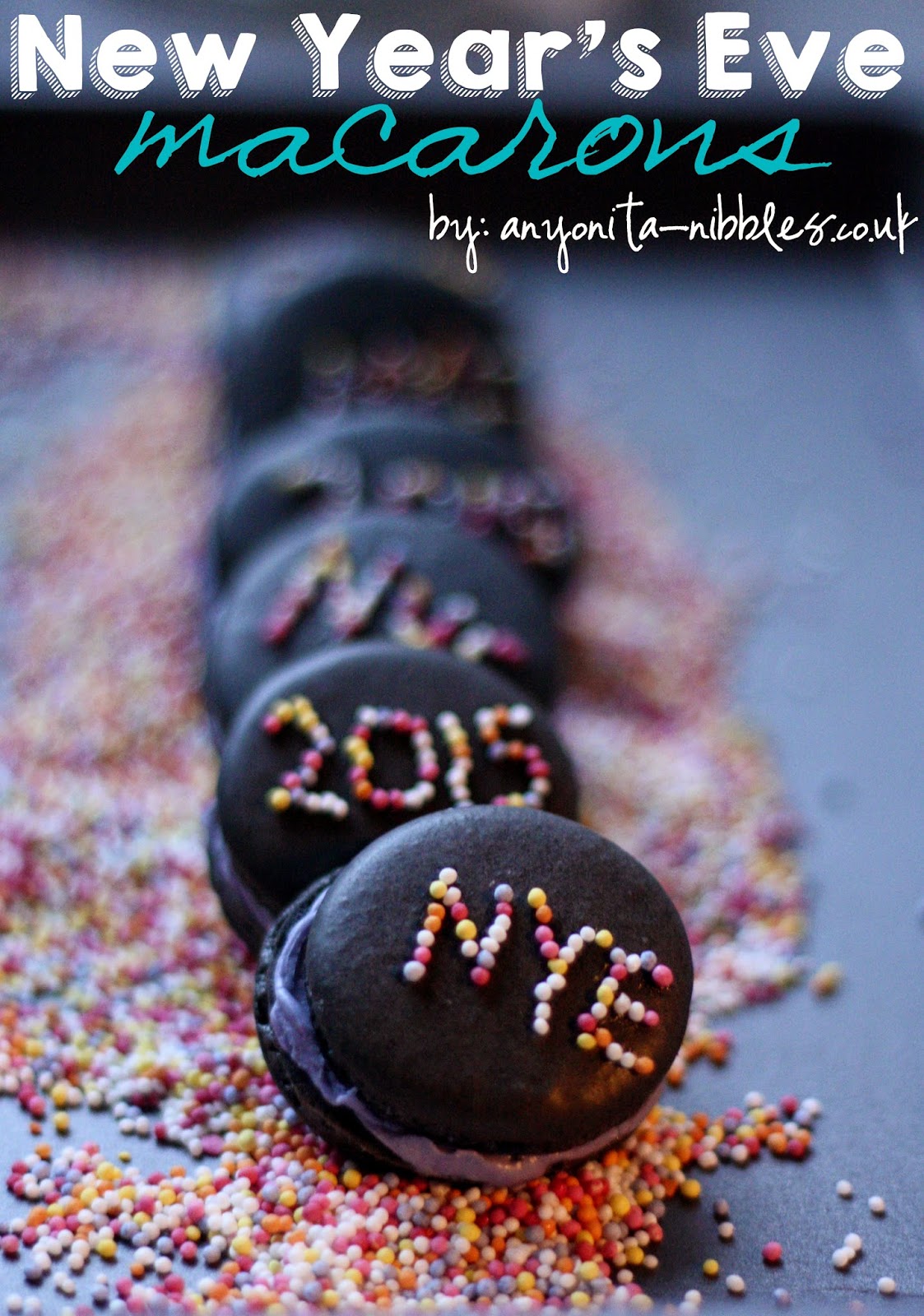 Happy New Year 2015 Macarons  from Anyonita-nibbles.co.uk