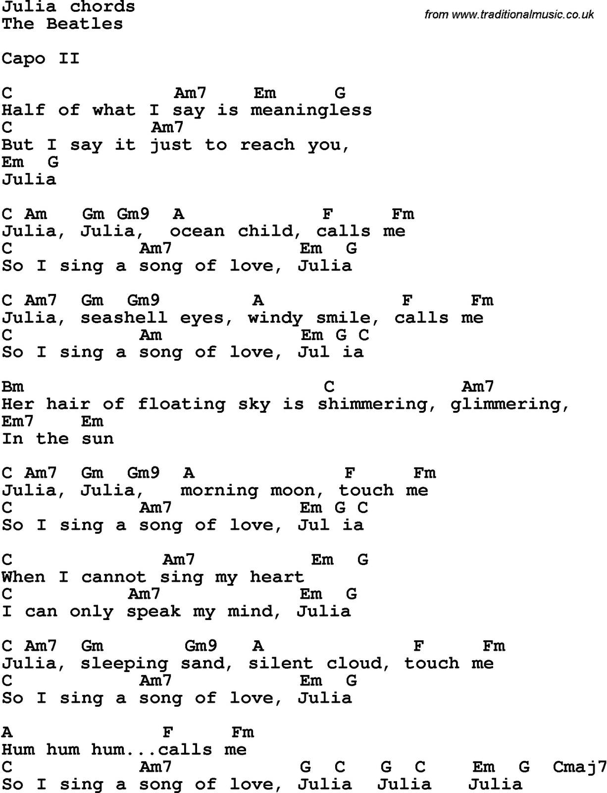 julia lennon lyrics julia lennon lyrics
