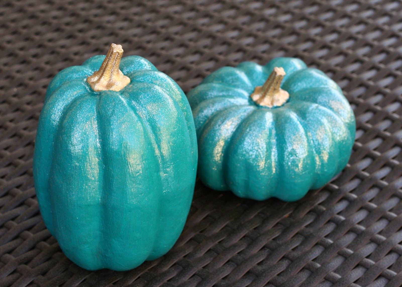 Our Home // Fall Mantel + Teal Pumpkins