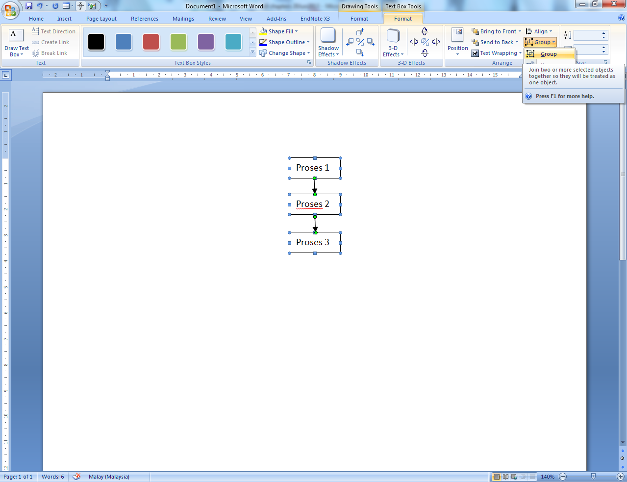 Humaira Hadi Tips Microsoft Word Grouping Picture and Text Box