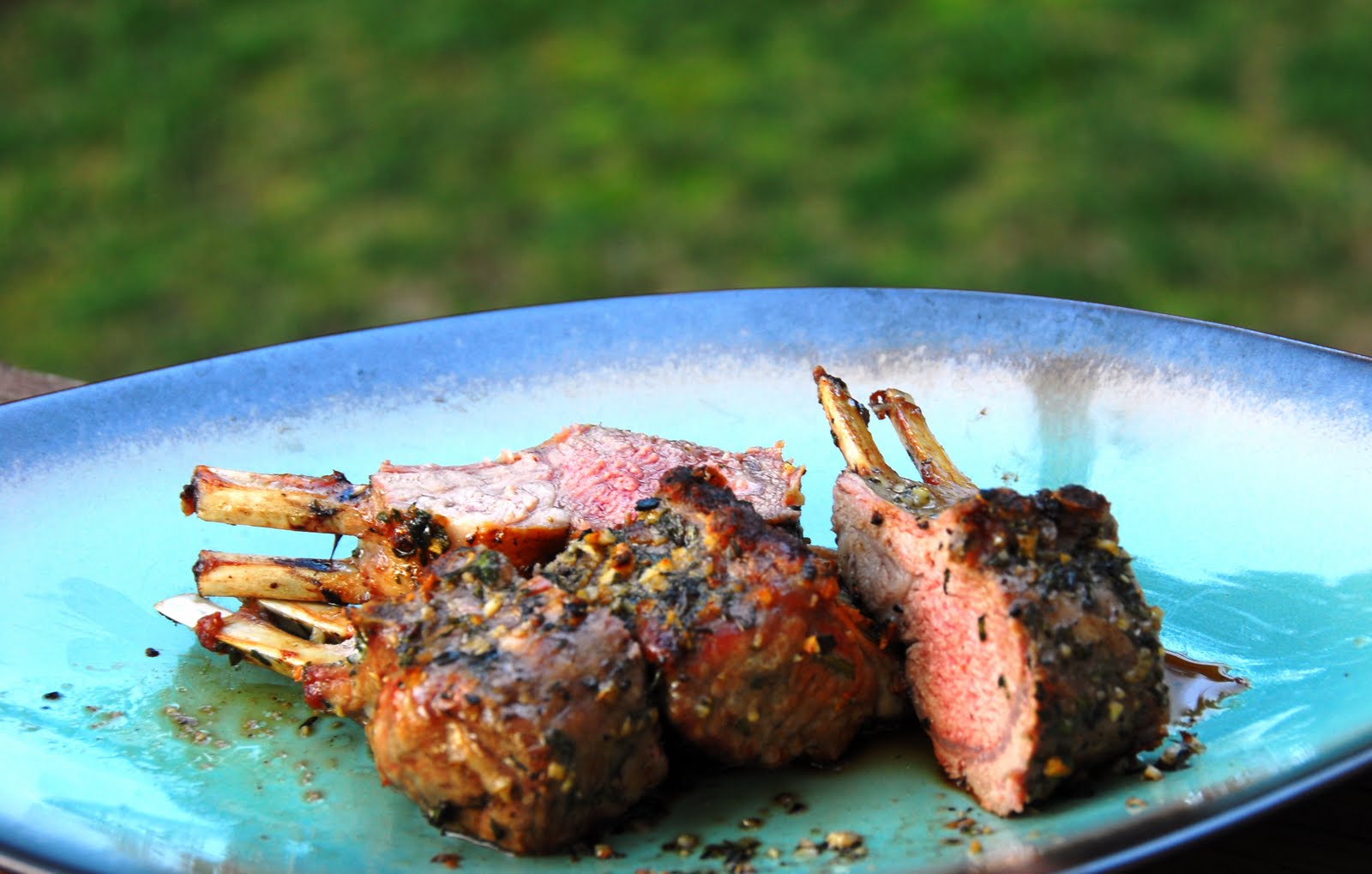 Cooking With Wine (In A FishbowlSized Glass) Herb Grilled Rack of Lamb