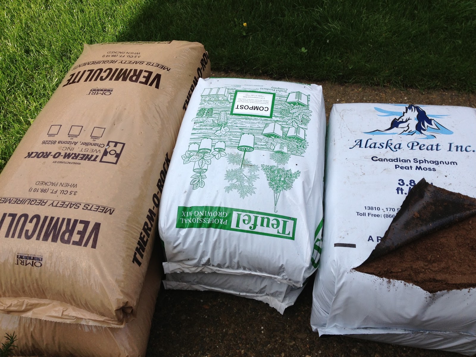 Vivacious Bee: Winter sowing and Mel's mix for Square foot gardening...