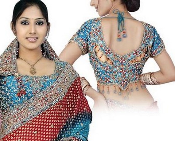 wedding saree Saree designs 2012 blouse Designs Wears for Bridal ~  Blouse