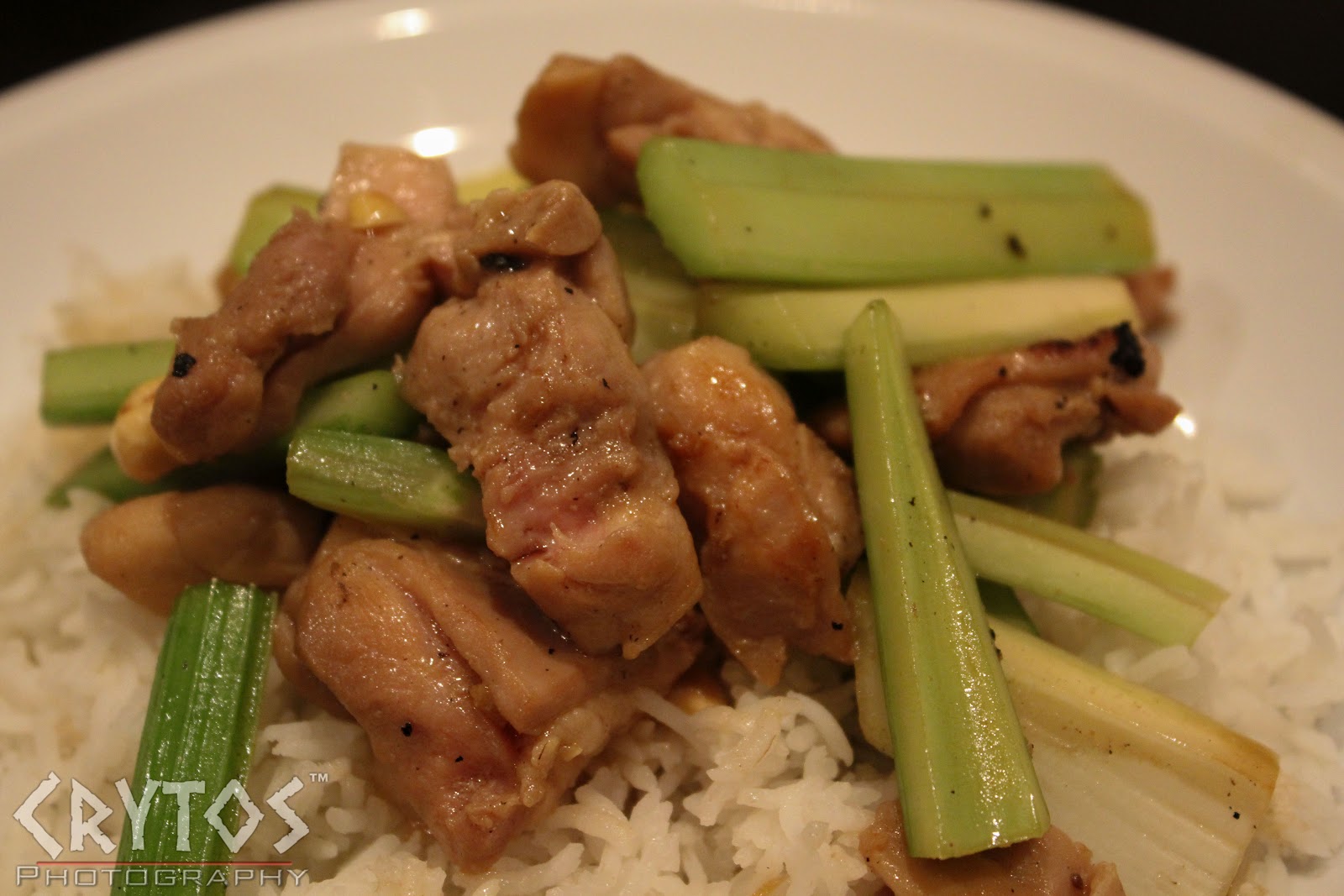 StirFried Ginger Chicken with Celery and Cashews Crytos Food