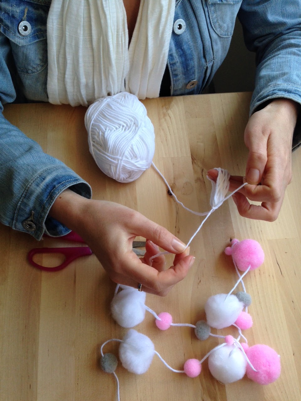 Lets Make a DIY Felt Ball Garland Glamour Coastal Living