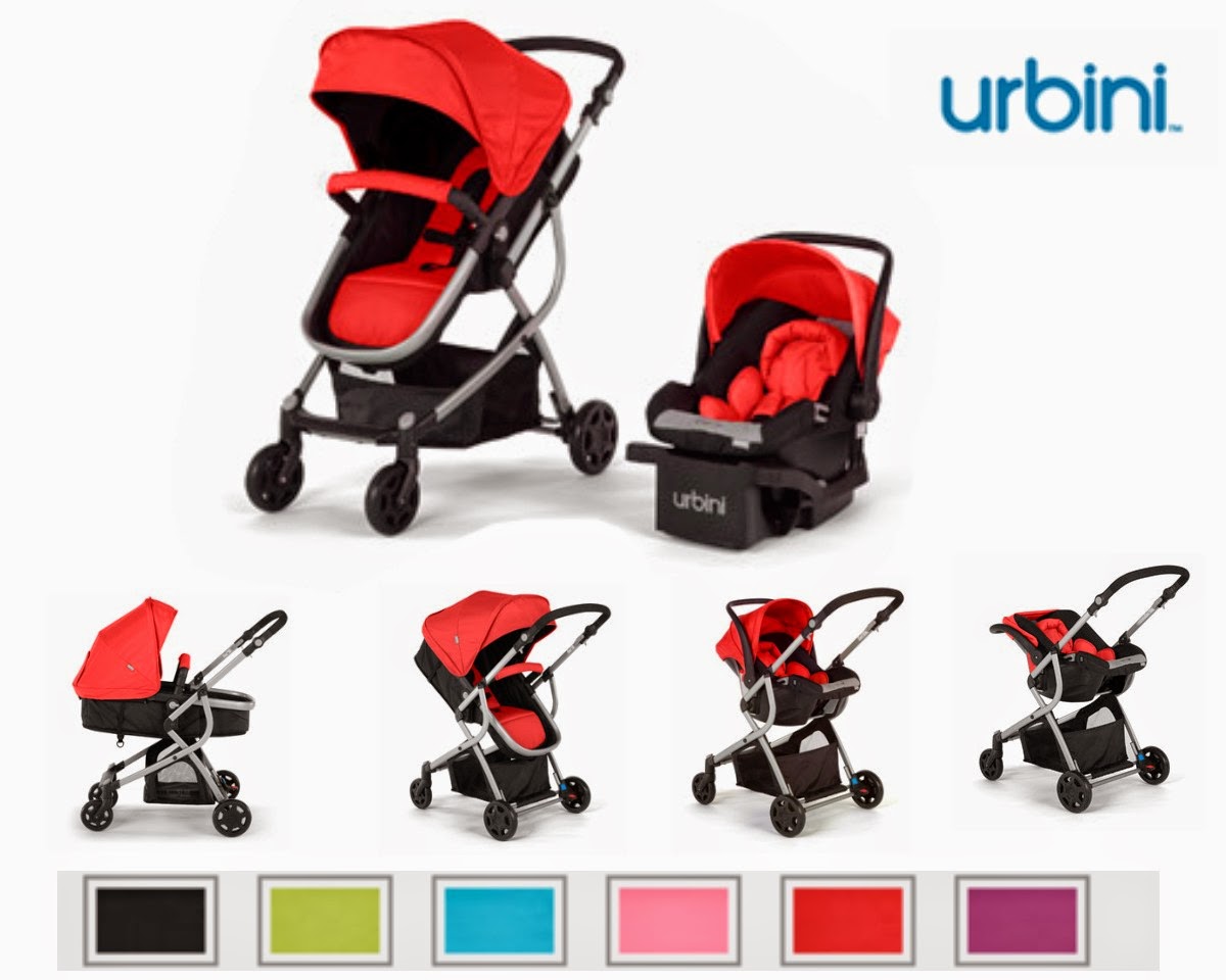 urbini stroller red and black