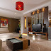 modern living room design with theater 